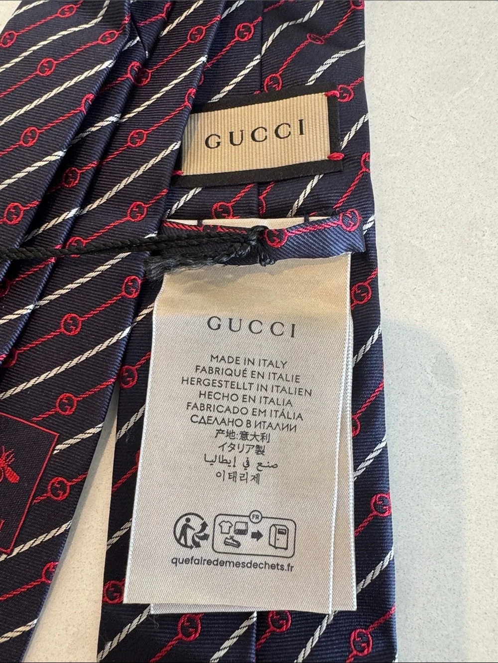 Gucci silk tie